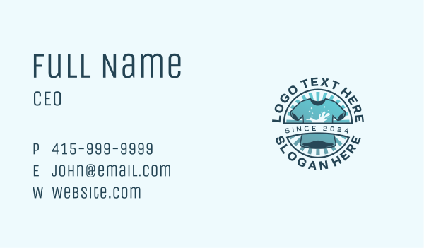 Shirt Laundry Clothing Business Card Design Image Preview