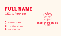 Sunburst Lips Business Card Image Preview