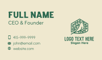 Green Birdhouse Monoline Business Card Image Preview