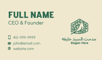 Green Birdhouse Monoline Business Card Image Preview