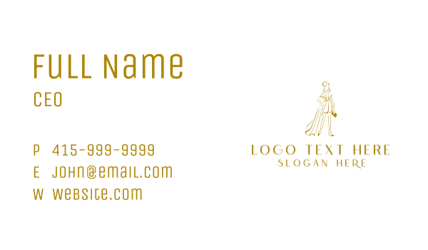 Woman Dress Fashion Business Card Design Image Preview
