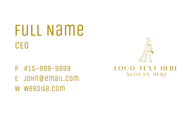 Woman Dress Fashion Business Card Image Preview