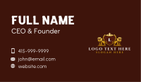 Luxury Lion Crest Business Card Design