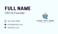 T-Shirt Laundry Cleaning Business Card Preview