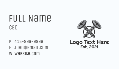 Screw Bolt Tool  Business Card Image Preview