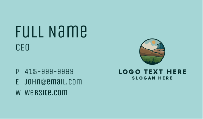 Rustic Outdoor Landscape Business Card Image Preview