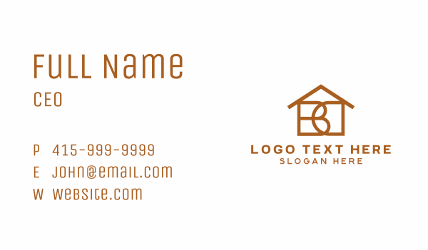 B & D Real Estate Business Card Design Image Preview