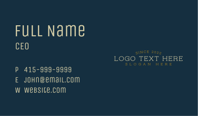 Vintage Hipster Store Business Card Image Preview