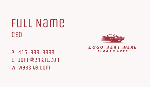 Car Fast Vehicle Business Card Design Image Preview