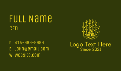Golden Tree House  Business Card Image Preview