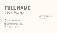 Elegant Fashion Wordmark Business Card Image Preview