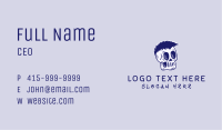 Blue Punk Skull Business Card Image Preview