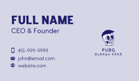 Blue Punk Skull Business Card Image Preview