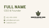 Organic Cannabis Weed  Business Card Image Preview