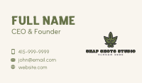 Organic Cannabis Weed  Business Card Image Preview