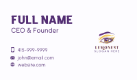 Beautician Eyelash Extension Business Card Design