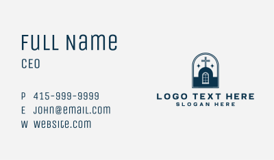 Christian Church Chapel Business Card Image Preview