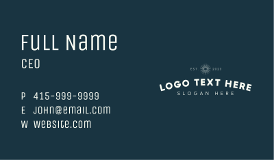 Professional Company Wordmark Business Card Image Preview