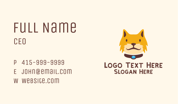 Smiling Furry Cat  Business Card Design Image Preview