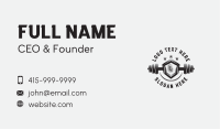 Barbell Gym Equipment Business Card Image Preview