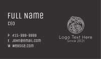 Minimalist Celtic Dragon Business Card Image Preview
