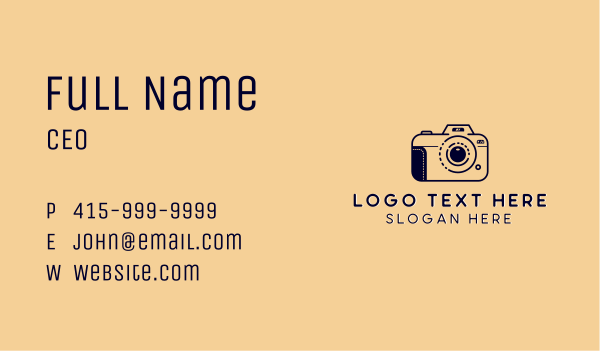 Multimedia Camera Photography Business Card Design Image Preview