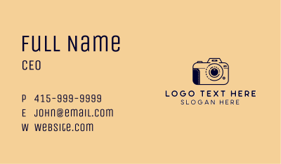 Multimedia Camera Photography Business Card Image Preview