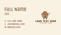 Coffee Shopping Cart Business Card Image Preview