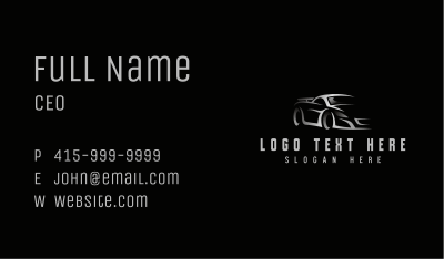 Sports Car Auto Garage Business Card Image Preview
