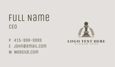 Pawn Chess Piece Business Card Image Preview