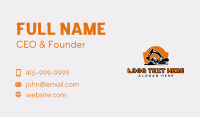 Excavator Heavy Equipment Business Card Preview