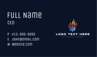 Cooling Heating HVAC Business Card Image Preview