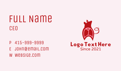 Pig Cutlet Meat Shop Business Card Image Preview