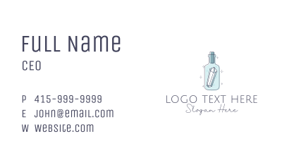 Crystal Gem Bottle Business Card Image Preview