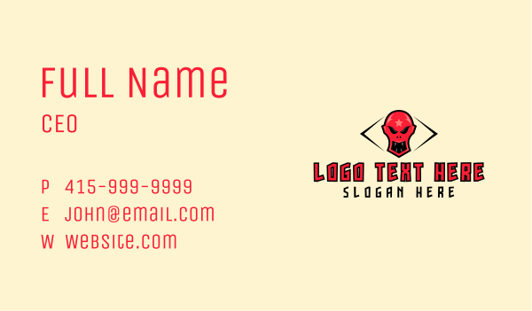 Evil Monster Gaming  Business Card Design Image Preview