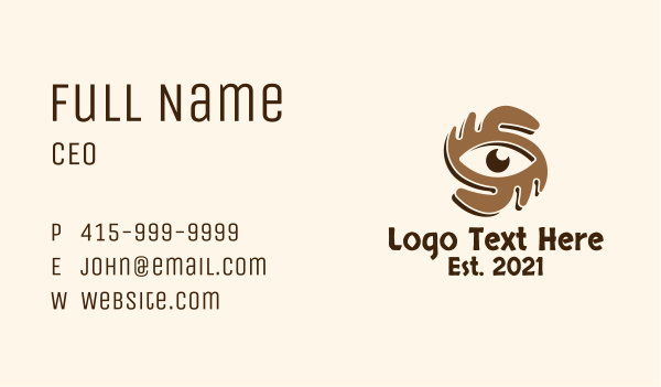 Indigenous Eye Symbol Business Card Design Image Preview