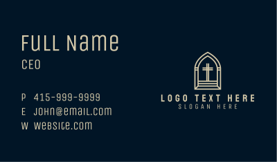 Religious Holy Cross Business Card Image Preview