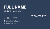 Retro Enterprise Wordmark Business Card Image Preview