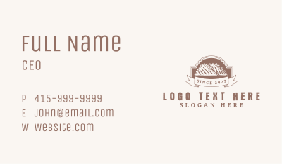 Hipster Brown Sandwich Business Card Image Preview