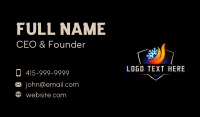 Snow Flame HVAC Business Card Image Preview