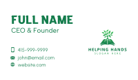 Green Book Tree Business Card Image Preview