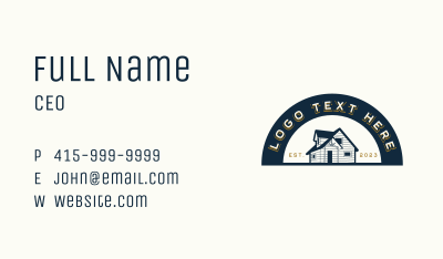Homestead Cabin Realtor Business Card Image Preview