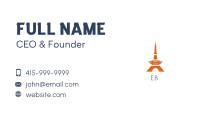 Orange Tower Price Tag Business Card Image Preview