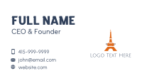 Orange Tower Price Tag Business Card Design