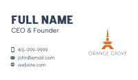 Orange Tower Price Tag Business Card Image Preview