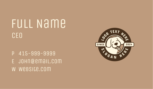 Pet Dog Smile Business Card Design Image Preview