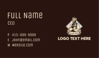 Retro Barbershop Emblem Business Card Image Preview