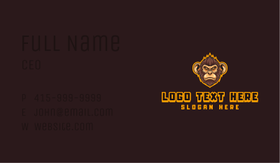 Monkey Gaming Avatar Business Card Image Preview