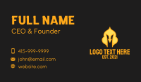 Golden Knight Helmet  Business Card Image Preview