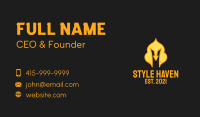 Golden Knight Helmet  Business Card Image Preview